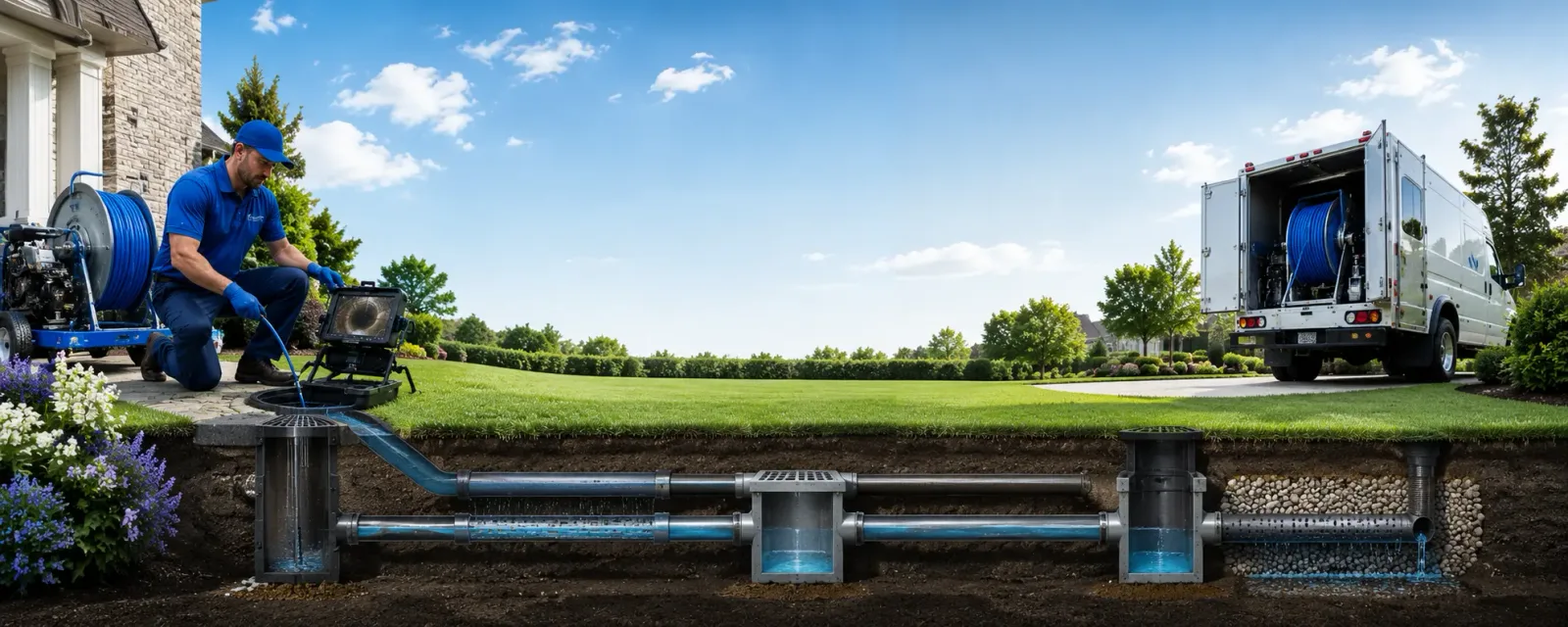 Outdoor drain cleaning information for Waterloo, IN